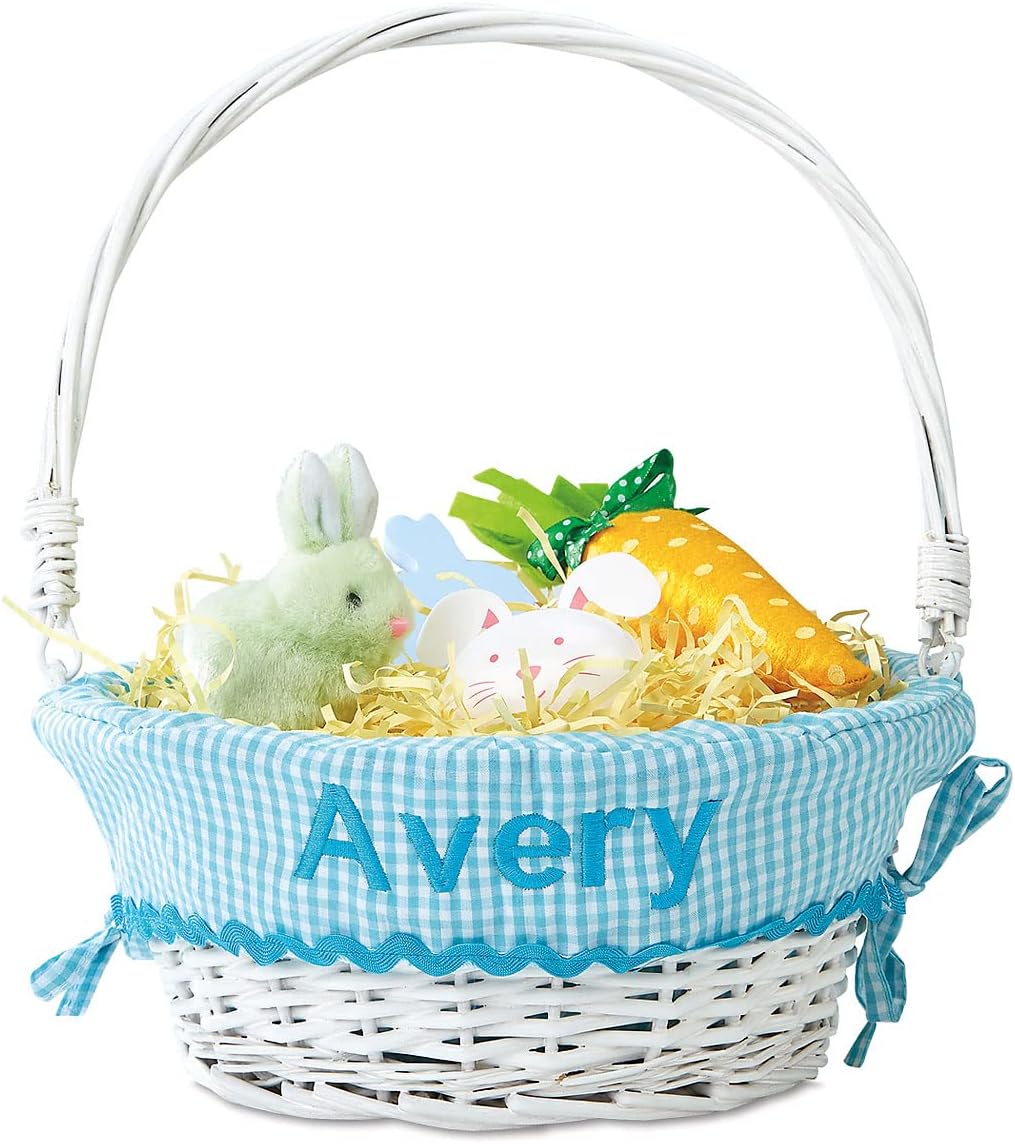 Lillian Vernon Kids Personalized Wicker Easter Basket