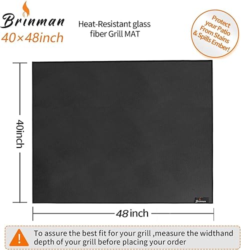 Miniatura 26 de Tapete para debajo de la parrilla, tapete de parrilla prémium para terraza, tapete para proteger la cubierta, tapete de barbacoa para debajo