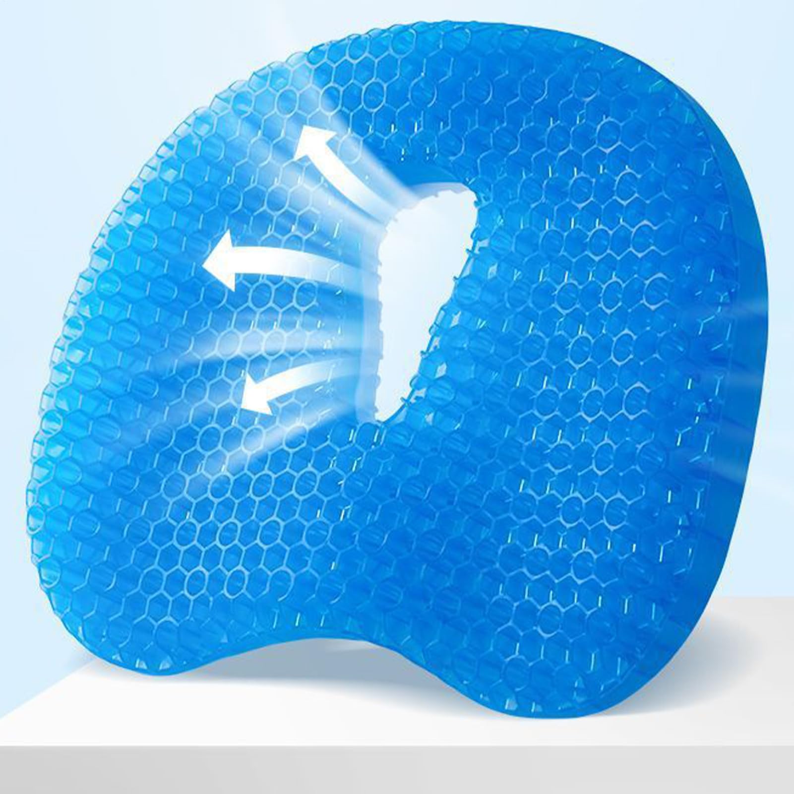 Cojín de Gel para Asiento – Suave, cómodo, Transpirable, de Almohadillas de Gel para Silla, Multifuncional, Lavable a máquina, Accesorio ergonómico para Sentarse Durante Mucho Tiempo en la