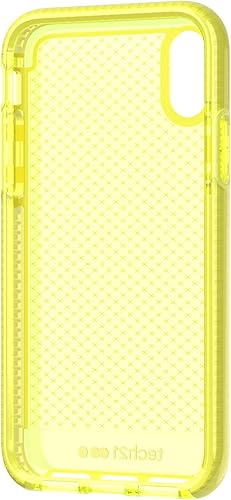 Miniatura 4 de Tech Enterprises - Funda protectora para Apple iPhone XXS con patrón delgado y FlexShock - Evo Check - Amarillo neón