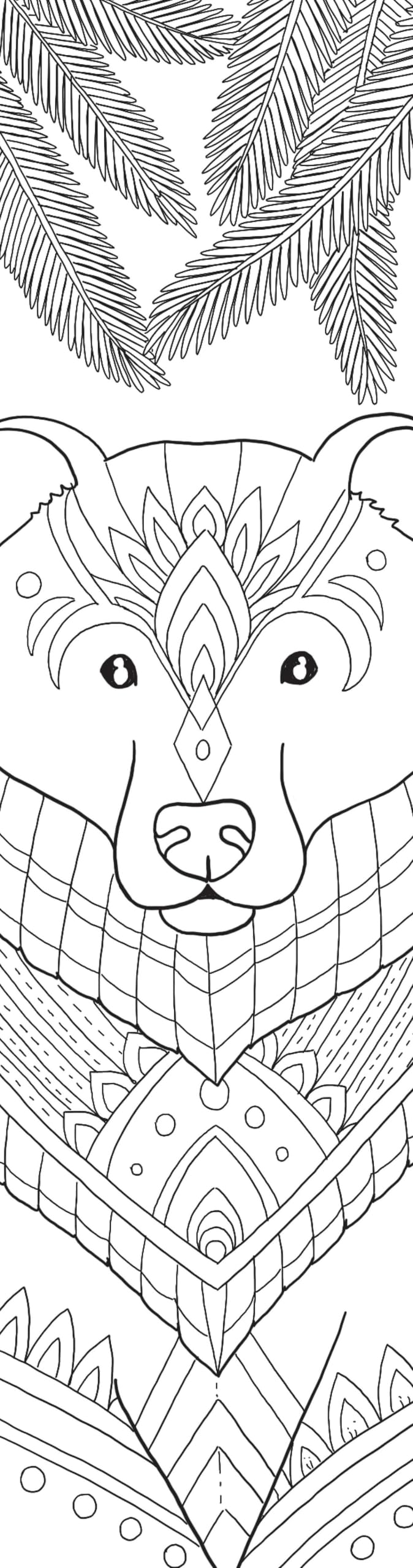 Animals Coloring Bookmarks