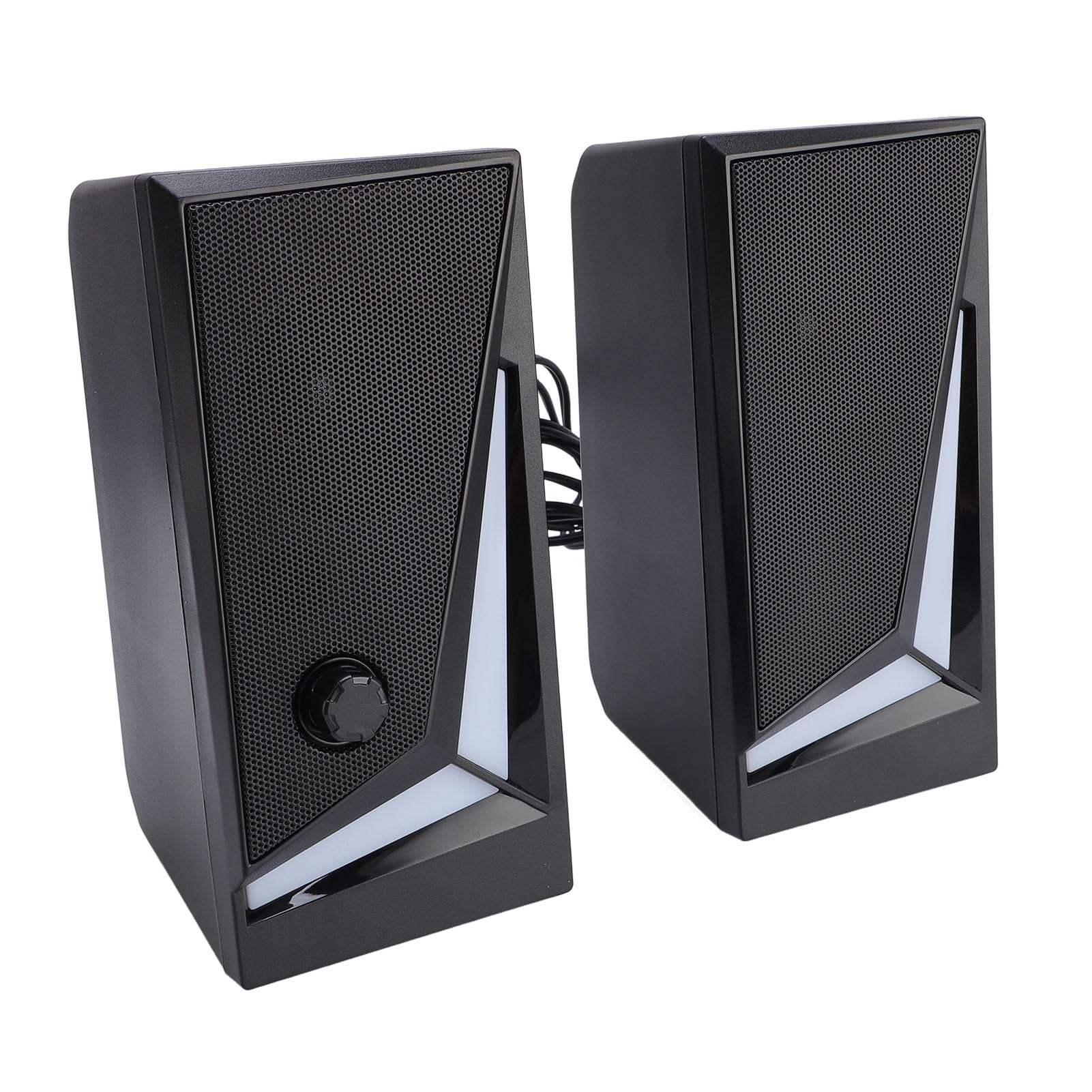 Bewinner Enceinte D'ordinateur RGB, unité Sonore Puissante de 2 Pouces