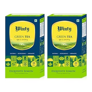 Winty Lemon Green Tea with Lemon & Peach Pack of 2