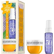 Sol de Janeiro Double Date Beauty Gift Set | Travel Size Brazilian Bum Bum Body Cream 1.7 fl oz &amp; Cheirosa 59 Perfume Mist Mini 1 fl oz | Limited Edition Beauty Minis Trial Set