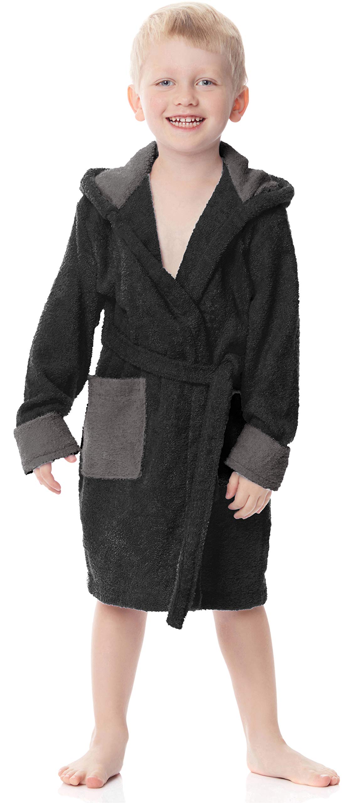 Ladeheid Kinder Frottee Bademantel aus 100% Baumwolle LA40-103