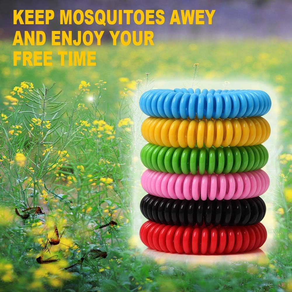 Radiant Kids Safe Reusable Mosquito Repellent Band, Anti Mosquito Wristband/Bracelet for Outdoor & Indoor Protection for Babies/Kids/Boys/Girls (Pack of 10) 1