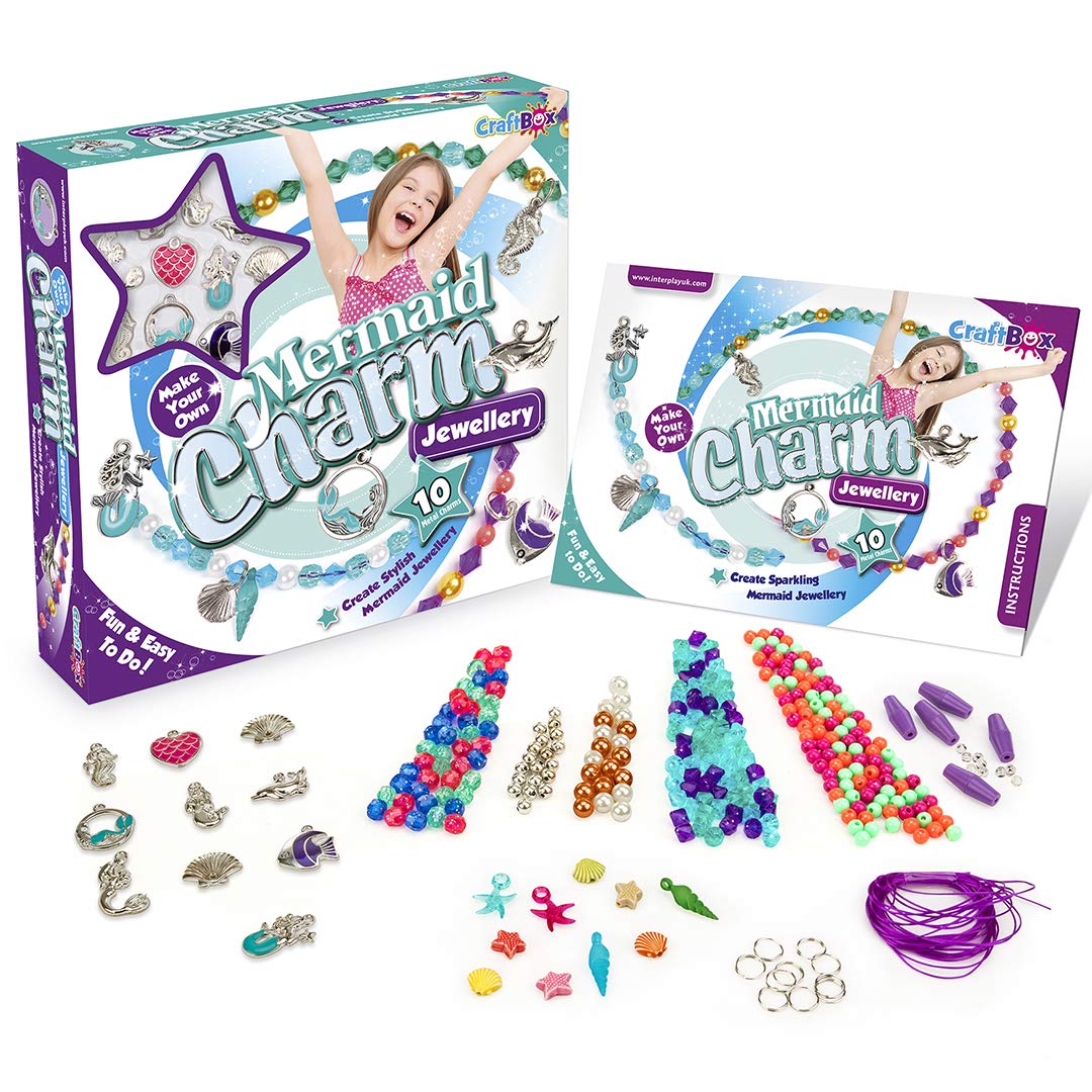 CraftboxCB807 Interplay Mermaid Charm Jewellery, Mixed
