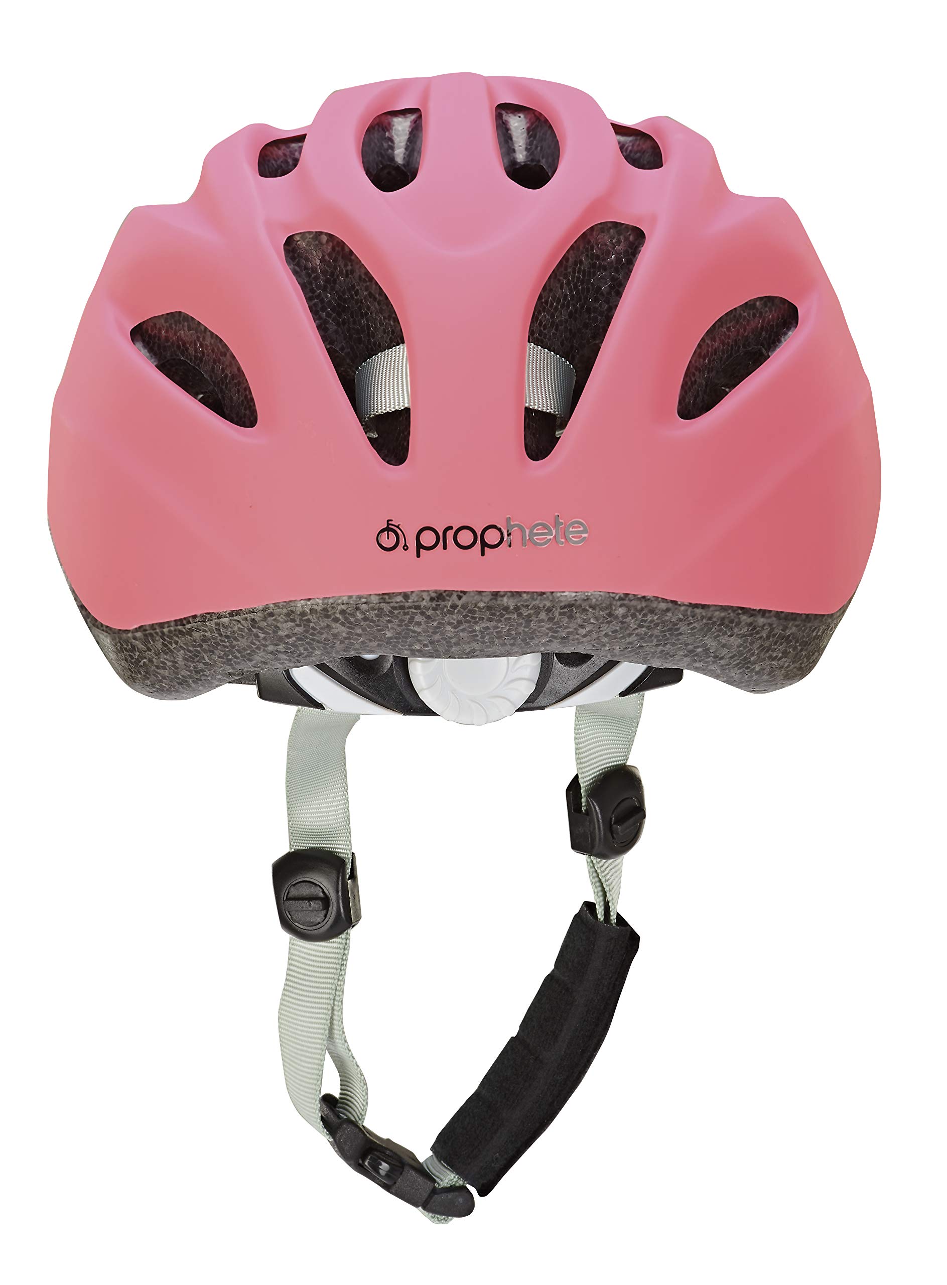 Prophete Fahrradhelm für Kinder und Jugendliche, Glue-On Technologie, Einstellbarer Kopfring 52-56 cm, TÜV/GS geprüft, Farbe pink Sport & Freizeit