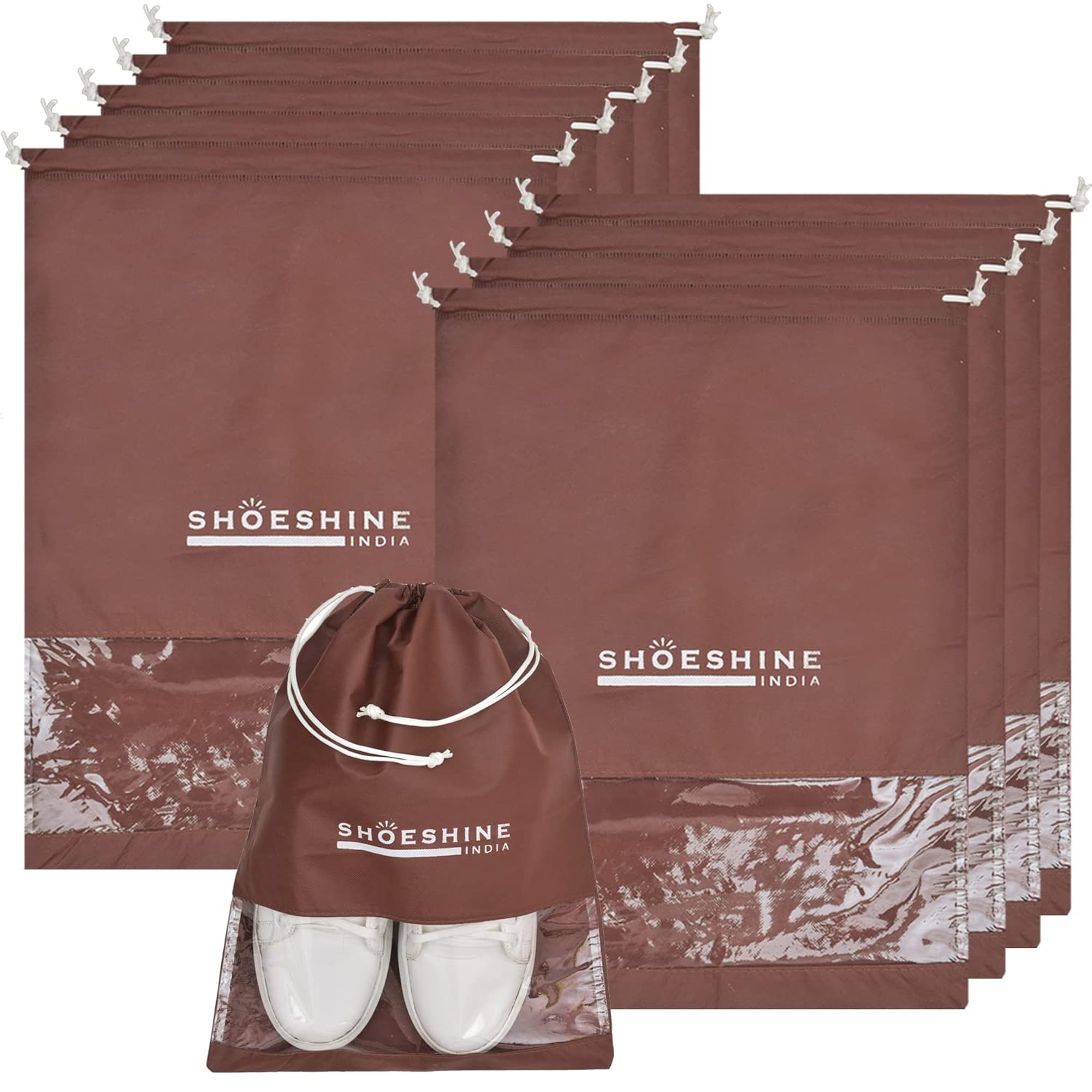 Shoe Bag Set of 24 Pcs, Clear Window Design