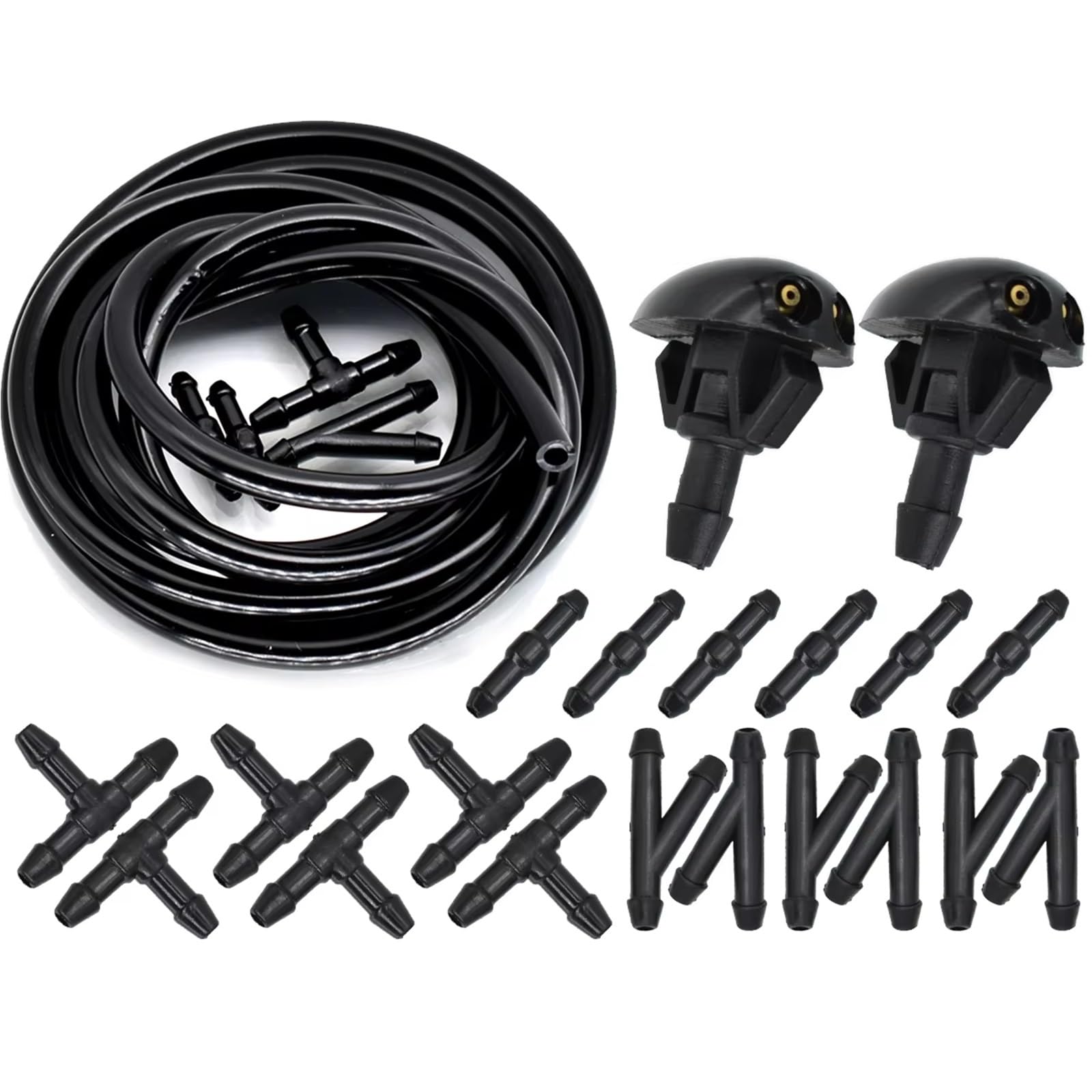 Acarking One Color Car Windshield Sprayer Compatible With Nissan For Silvia 200Sx S14 1996 1997 1998 Front Windshield Wiper Washer Jets Nozzle Hose Accessories