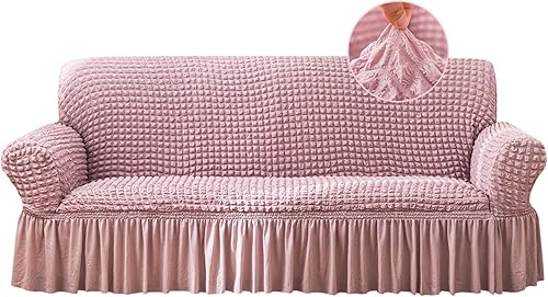 Jeloris Funda elástica para sillón de fácil ajuste con falda, duradera, lavable, universal, de alta elasticidad, protector de muebles para niños,