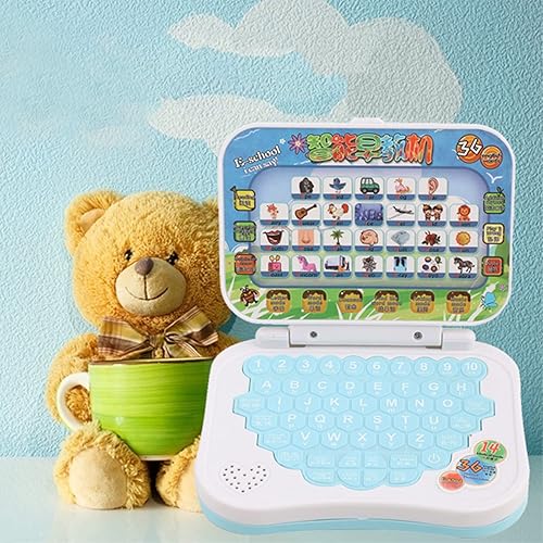 Miniatura 8 de Alomejor Portátil para niños, bebé bilingüe educativo electrónico aprendizaje juguetes niños juego de computadora para regalos