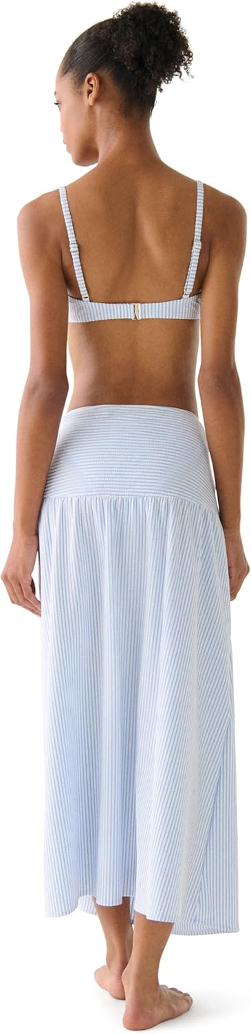 kate spade new york Women's Side Tie Cover Up Skirt, Diamond Blue, Small