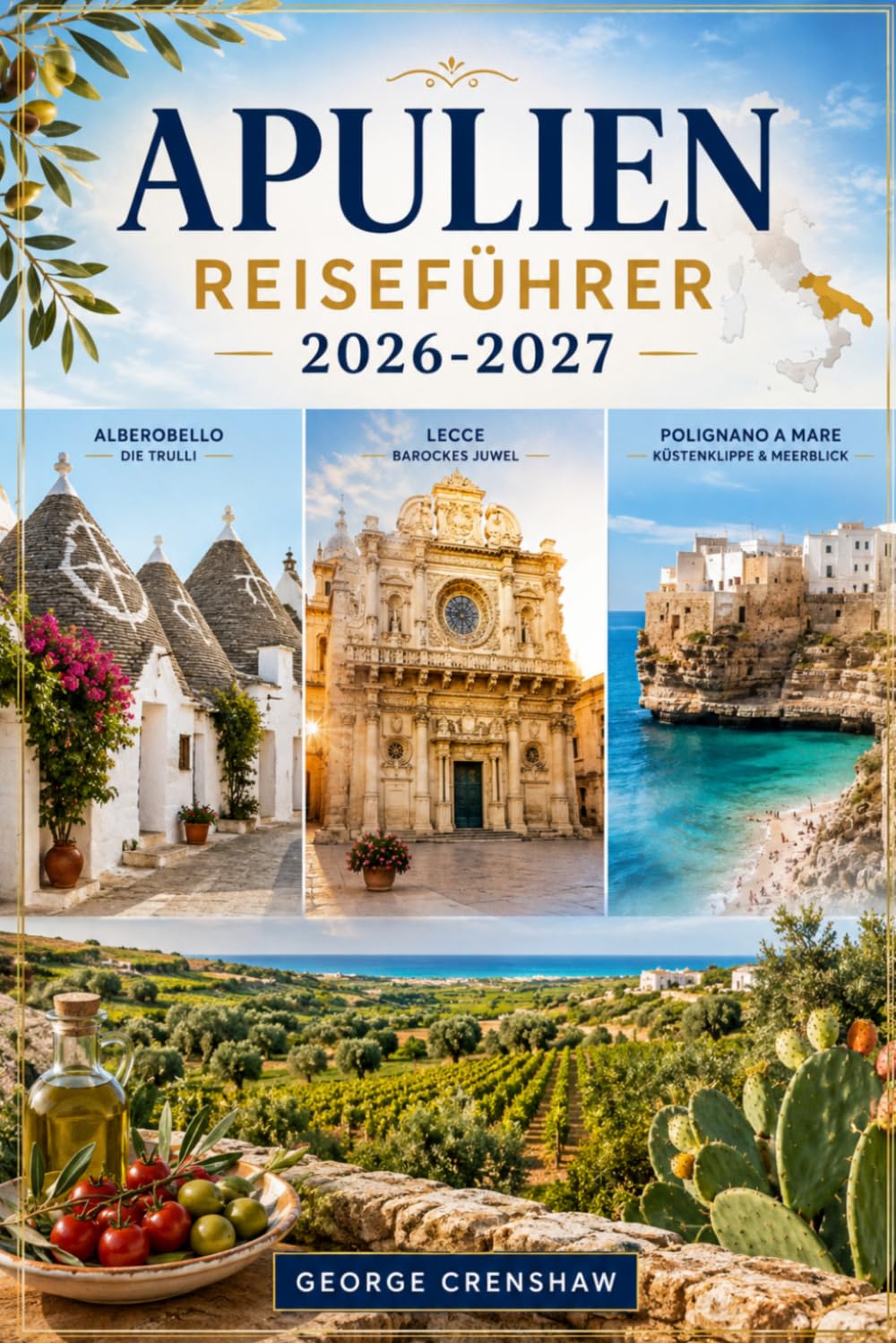 Apulien Reiseführer 2026-2027: Entdecken Sie Alberobellos Trulli, Lecces barocke Altstadt, Polignano a Mare's Clifftop Views, die Gargano-Halbinsel, Ostunis Weiße Stadt und die Strände von Salento