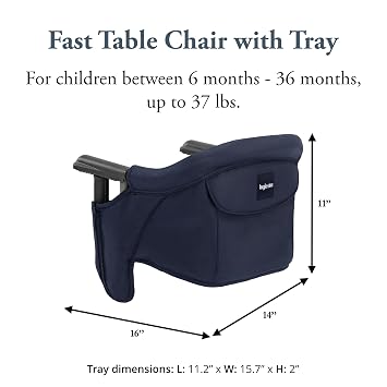 Inglesina Fast Table Chair (Navy) + Fast Dining Tray