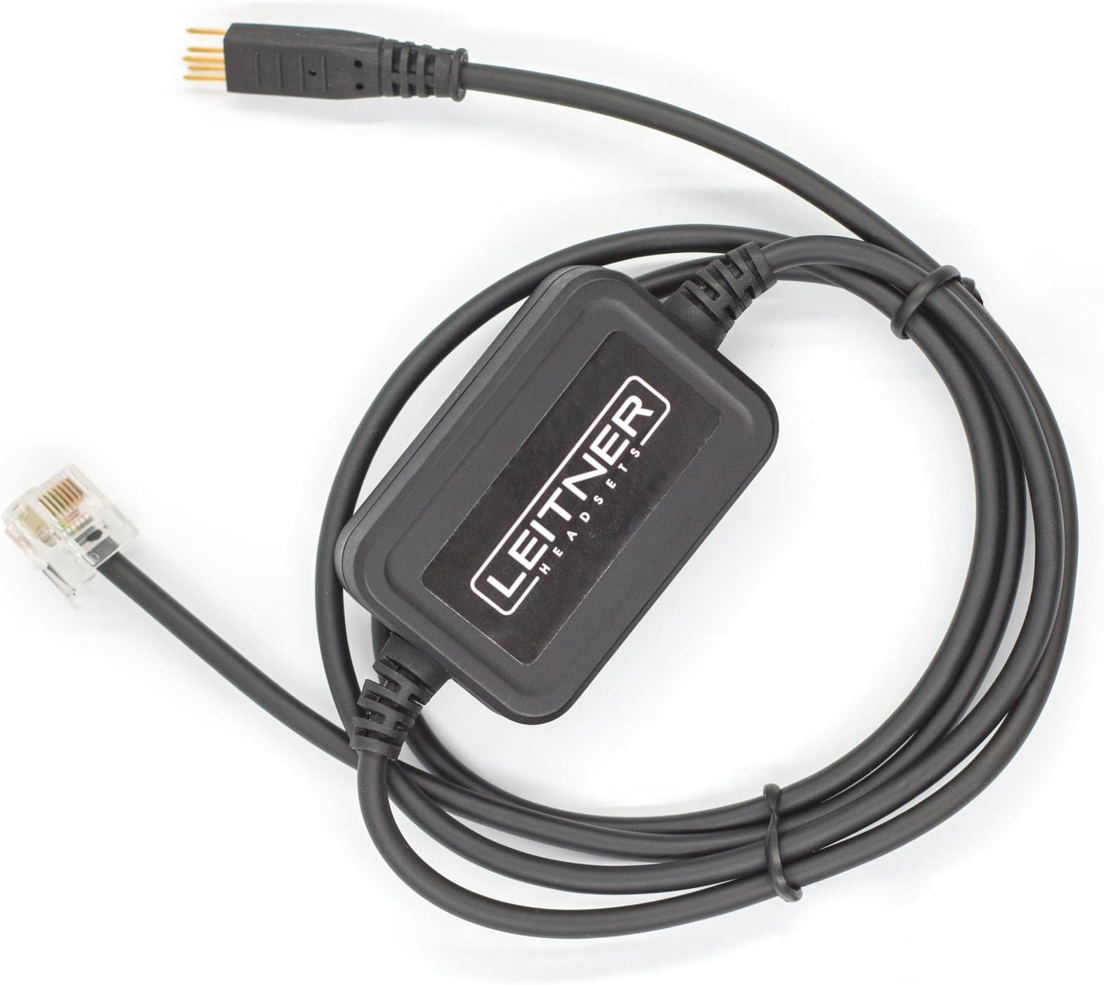 Leitner Electronic Hookswitch for Polycom Phones. Compatible with All OfficeAlly Wireless Office Headsets