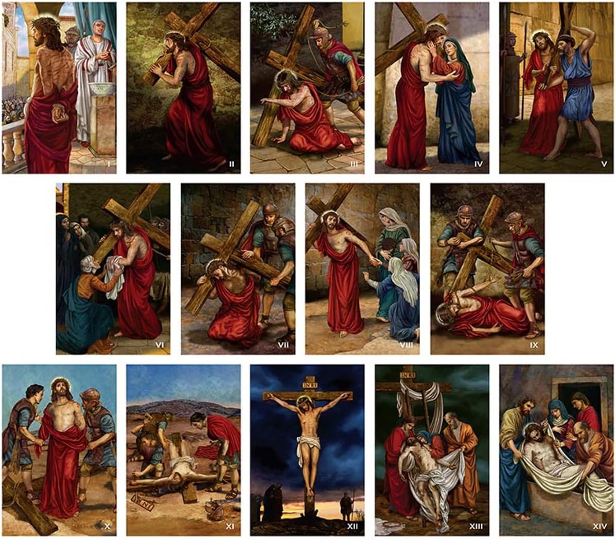 Aluminum Stations of The Cross Plates (L5202) (Pack of 14)