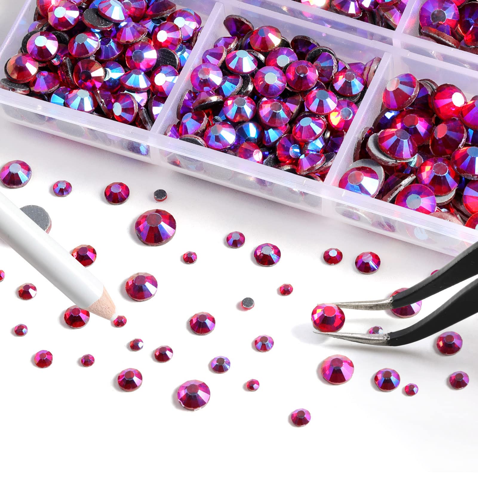 Amazon.com: 6736pcs Hotfix Rhinestones Flatback,Rhinestones for