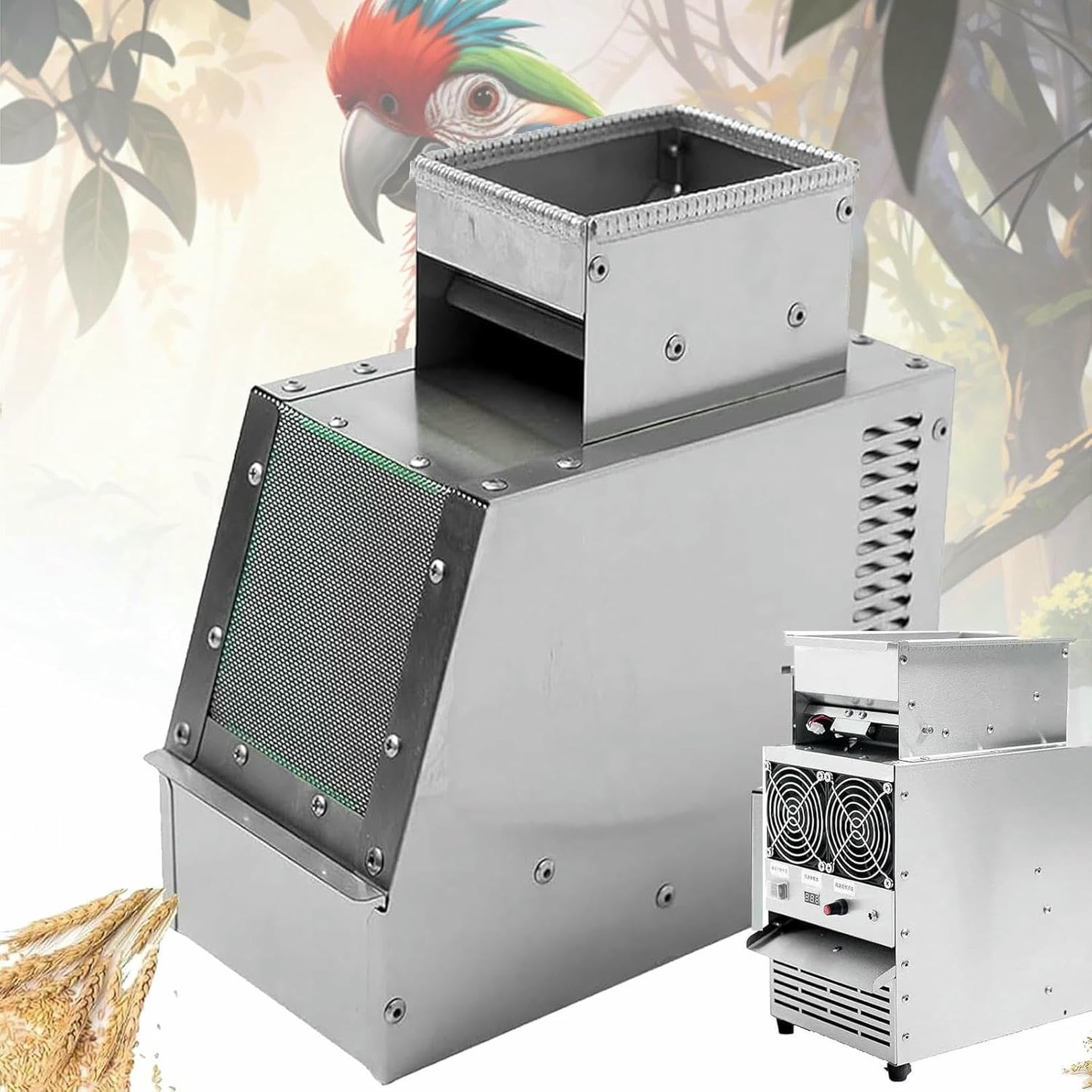 Fendeur de coquille soufflée et machine de nettoyage pour graines de millet et de melon
