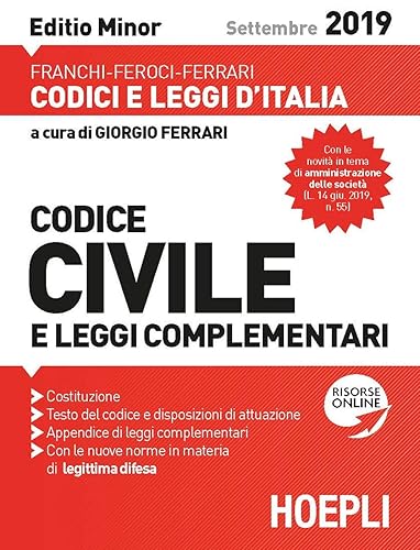 Codice civile e leggi complementari. Editio Minor