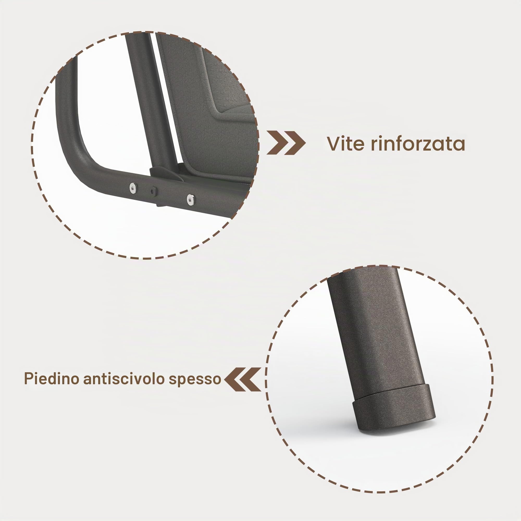 Dondolo da Giardino 3 Posti,Dondolo da Esterno con Tettuccio Parasole Regolabile,Impermeabile, Funzione Inclinabile e Letto, Assemblaggio Semplice, Grigio