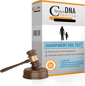 Choice DNA Grandparent DNA Testing, with Chain of Custody and Local Clinic Collection Included, DNA Results with All Lab Fees Included, Results in 2-6 Business Days