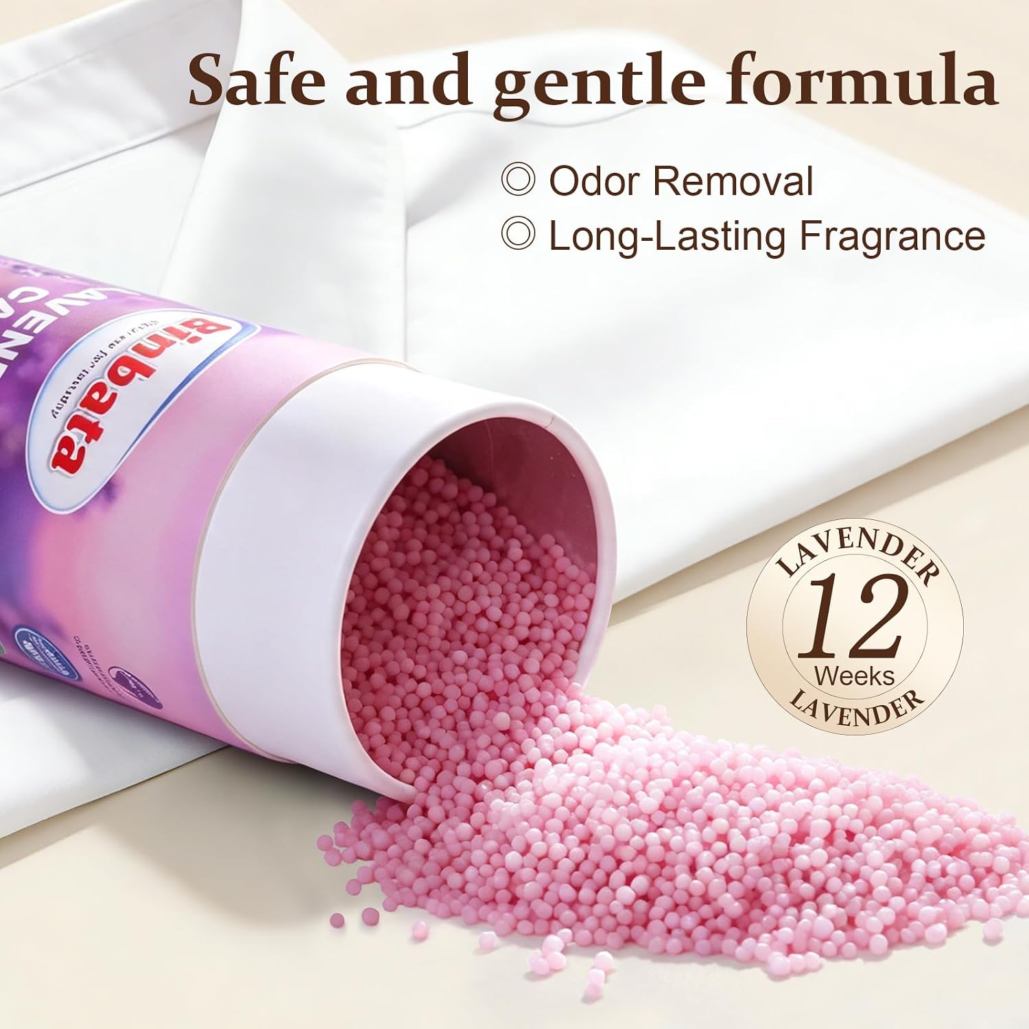 Binbata 30oz Eco Scent Booster Beads for Laundry, Gentle In‑Wash Scent Bead