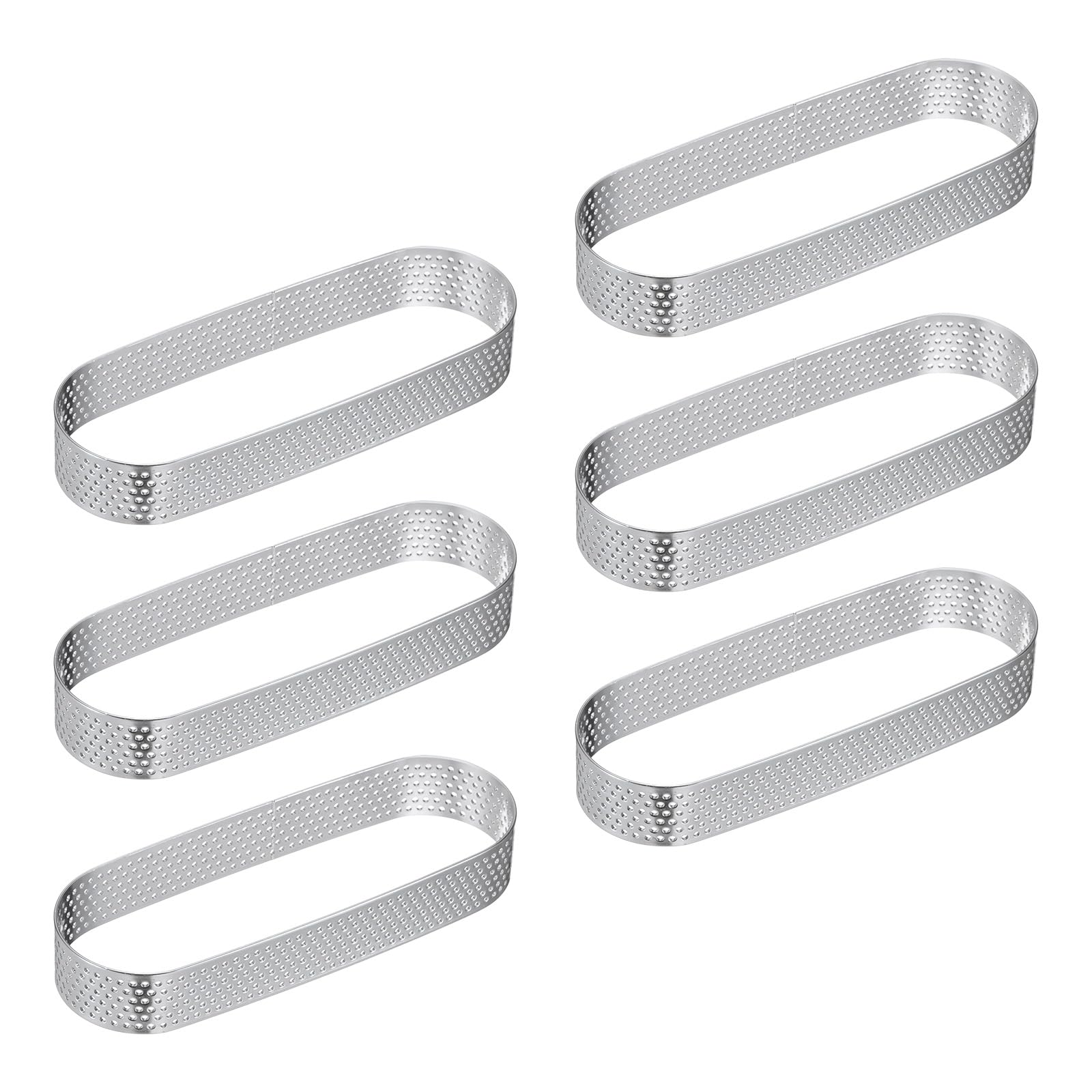 Anillos ovalados de repostería para crear mousses y postres individuales