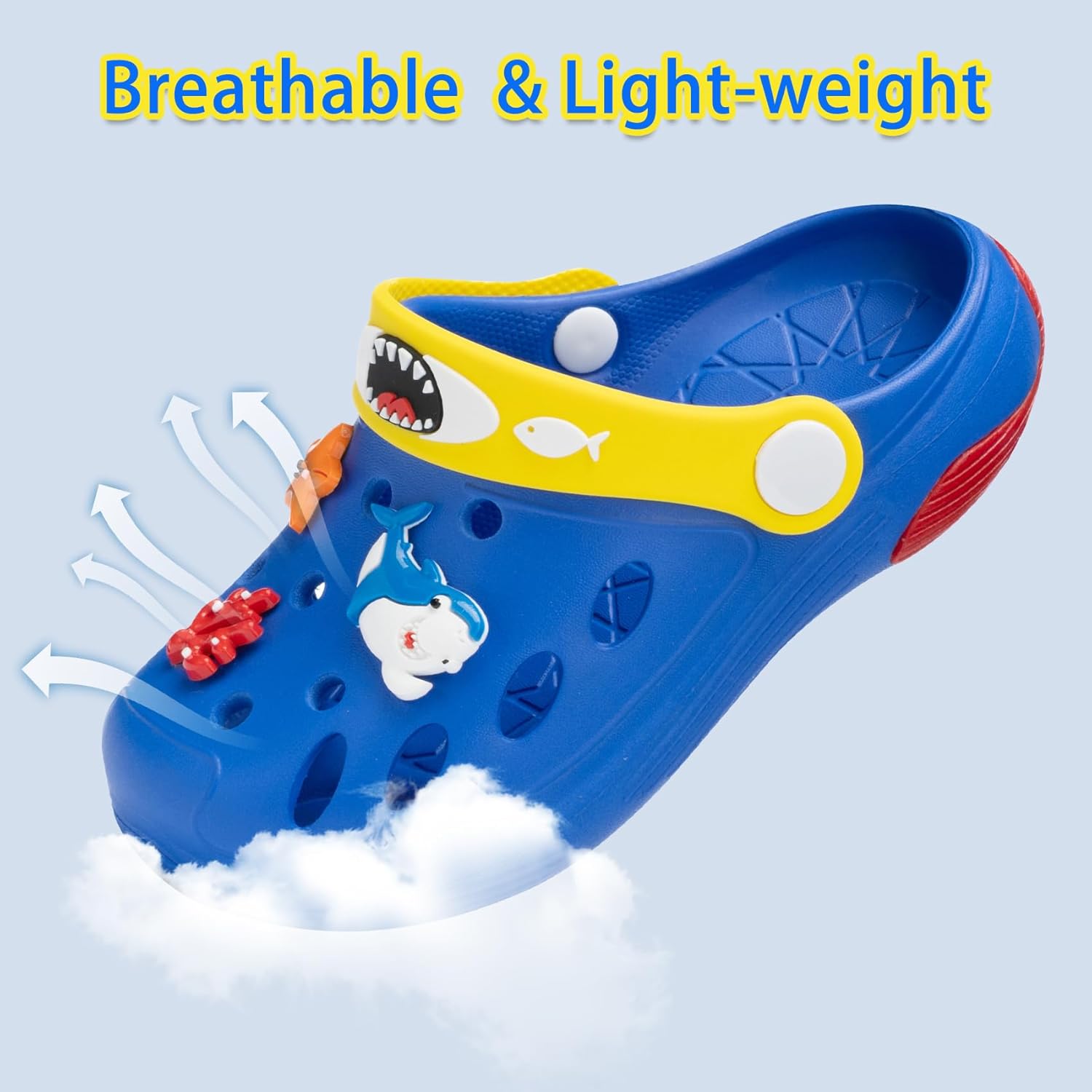 Beach Vacation Essentials Clogs for Toddler Kids Cute Cartoon Garden Water Shower Shoes Slides Slippers Pool Sandals Gifts for Boys Girls - Image 3