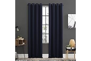 Sun Zero Soho Navy Blue Blackout Curtains: Perfect for Enhancing Privacy and Sleep Quality