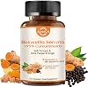 Turmeric Curcumin Supplement with Boswellia Serrata, Ginger Root, Turmeric Powder & Bioperine for Max Absorption – 95% Curcuminoids Turmeric Supplement – 120 Tumeric Boswellia Extract Capsules