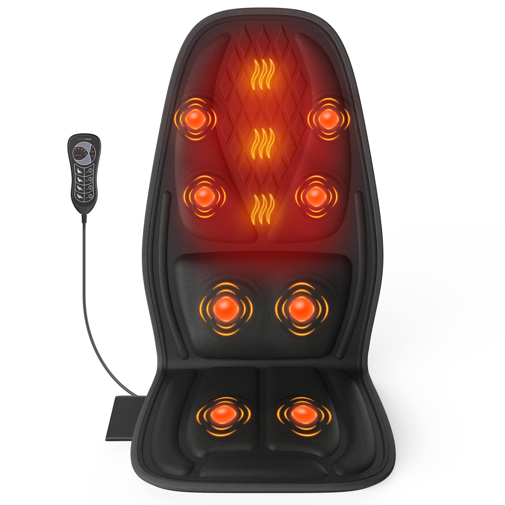 Vibration Back Massager for Chair,Massage Chair Pad Helps Relax Muscle and Relieve Stress…