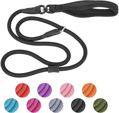 Correa antideslizante para perro, correa antideslizante fuerte para entrenamiento de perros giro de 360 antienredos - 4 pies6 pies, nailon duradero