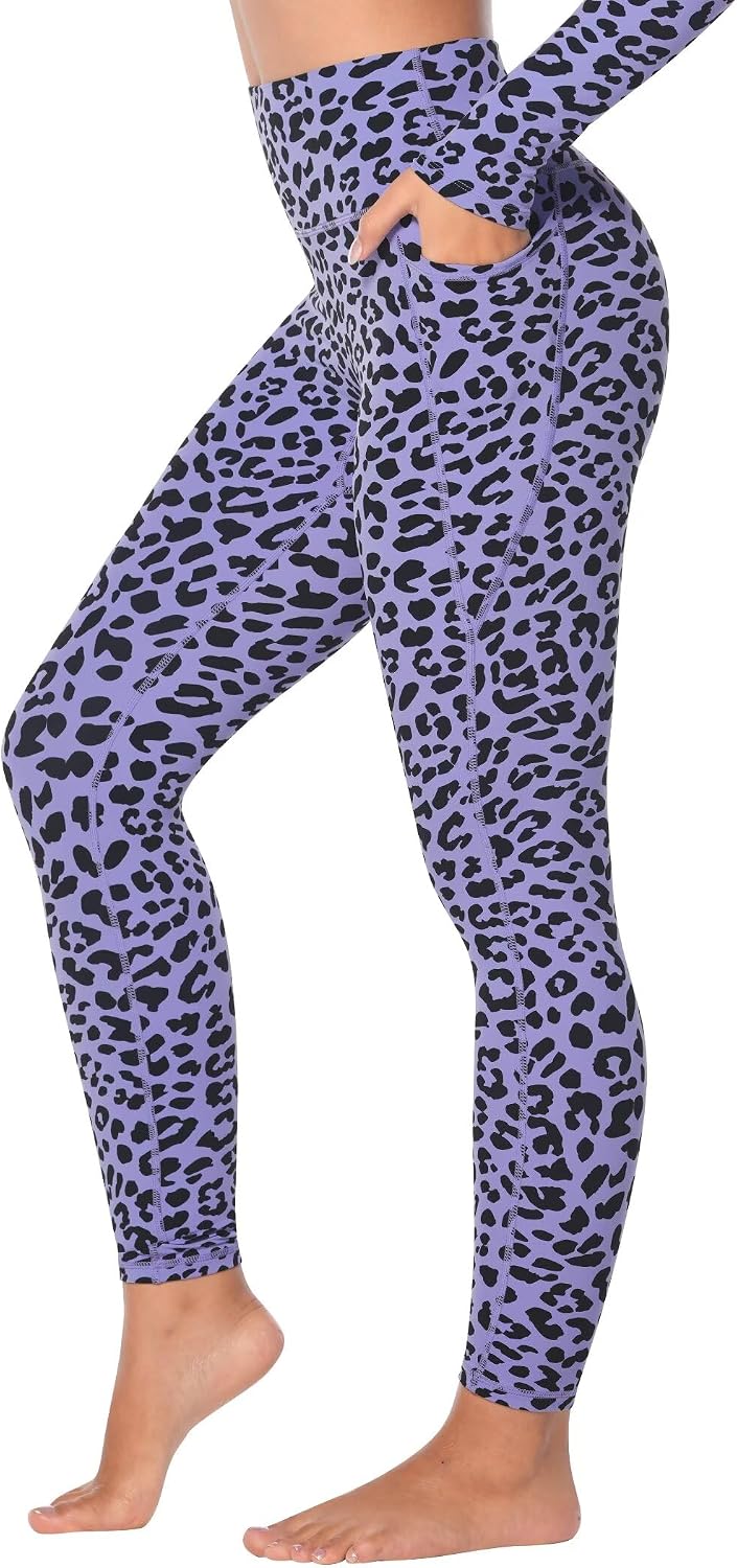 Sunzfly Invisible Butt Scrunch Workout Leggings with Pockets for Women, No Front Seam Gym Yoga Pants with Tummy Control