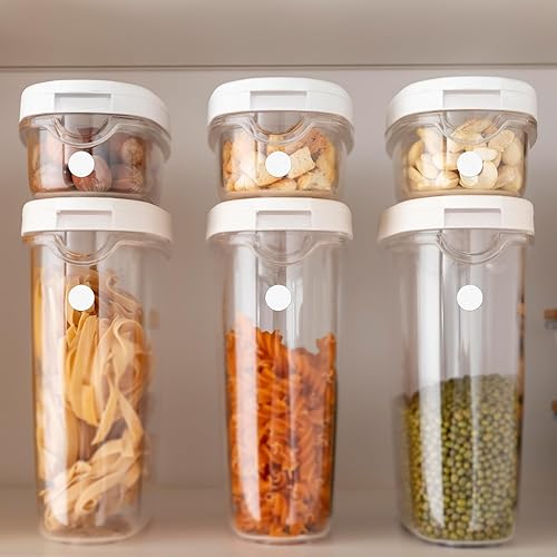 Miniatura 3 de Calcomanías redondas blancas de 34 pulgadas con código de color, impermeable, rollo extraíble de 1000 unidades