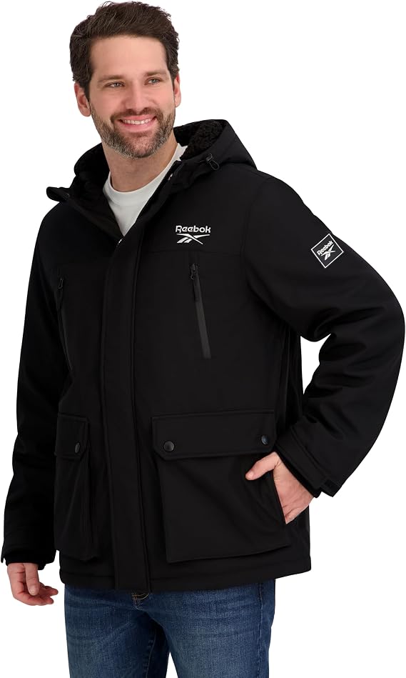 Reebok Men's Insulated Softshell Winter Jacket Jacket (pack of 1)