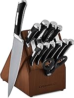 Calphalon 13-Piece Nonstick Knife Set with Self-Sharpening Block - SharpIN Tech, Forged Steel Blades
