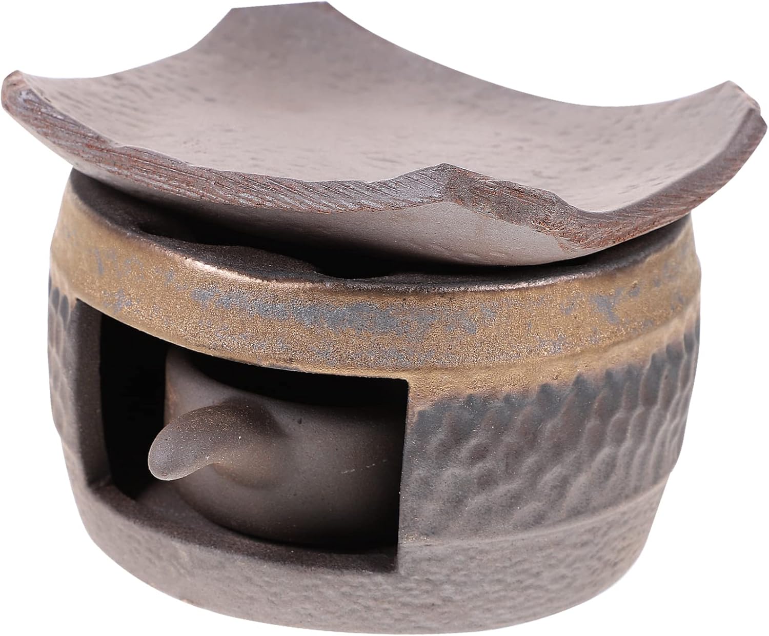 Ceramic Teapot Warmer Tea Warmer for Desk Tea Light Candle Stand Perfect Setting