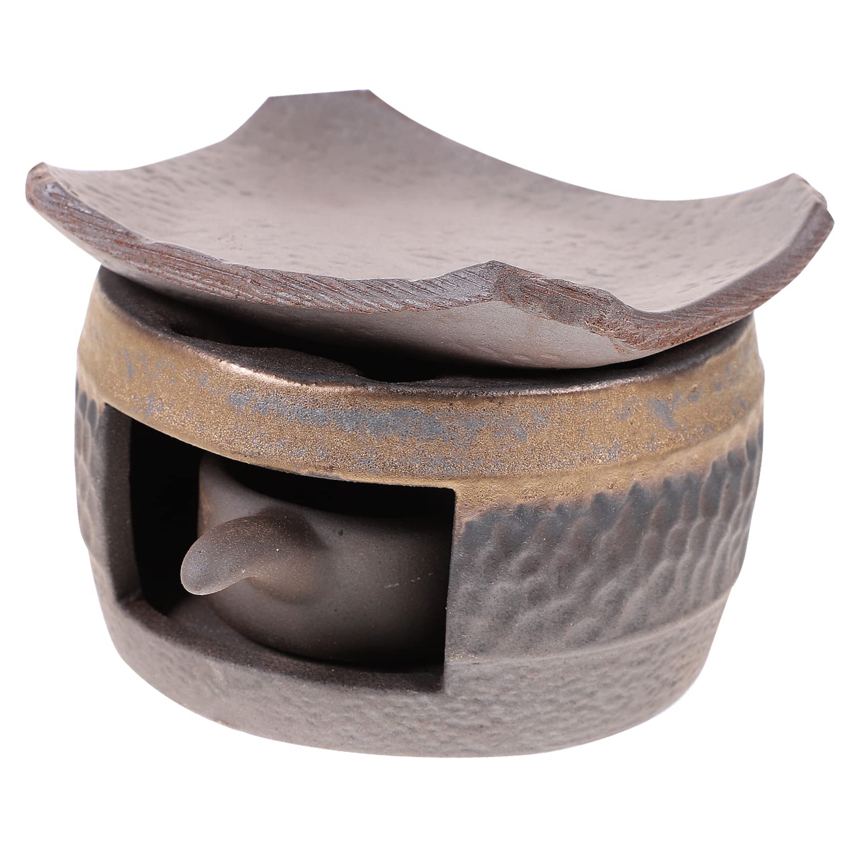 NAMOARLY Ceramic Teapot Warmer Tea Warmer for Desk Tea Light Candle Stand Perfect Setting