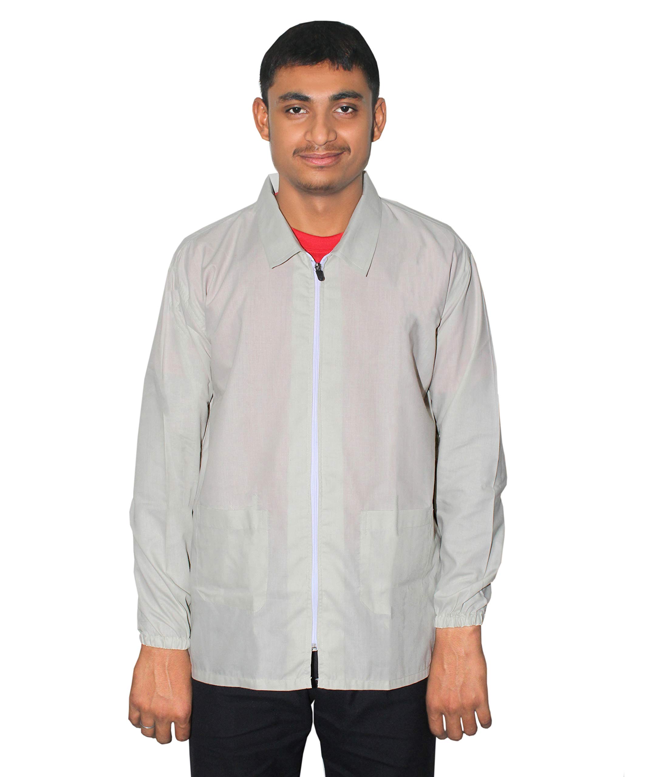 goodluck Sun Coat- Dust Pollution Protection Driving Traveling Coat Long Sleeves Cotton Jacket for Men-picture-37