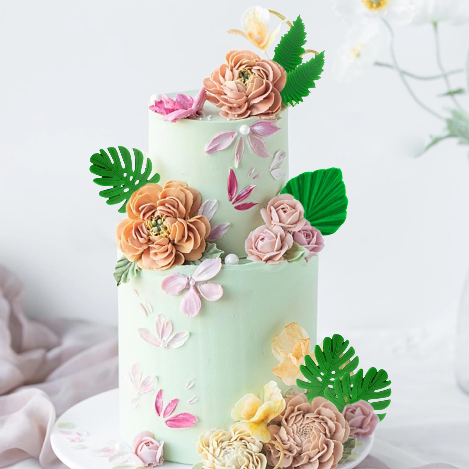 2 Stampo In Silicone Per Foglie Tropicali - Per Torte, Saponi, Cioccolato, Polymer Clay E Artigianato Creativo