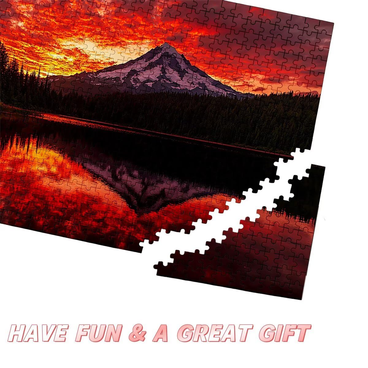 Puzzle 1500 Pezzi Paesaggi, Puzzle Tramonto per Adulti, Puzzles in Legno Intrattenimento Creativo, Divertimento, Puzzles Educativi Classici con Confezione di Alta Qualità Idea Regalo Donna Decor -2750
