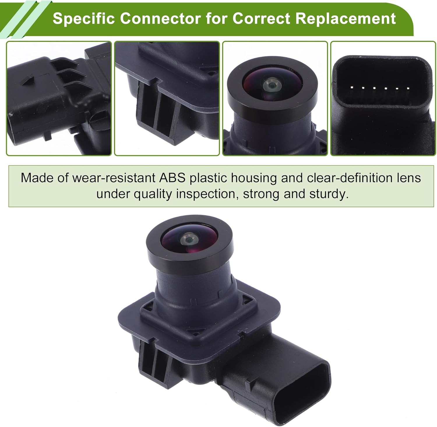 No.ES7T-19G490-AE/HS7T-19G490-AE Rear View Camera for Ford Fusion 2017-2020 License Plate Park Assist Camera Backup Reverse Camera