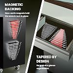 AIUITIO 4 Pack Magnetic Wrench Organizer, 64-Slot for Tool Box&Wall Mounted,Fit SAE (1/4" - 1-1/16") & Metric (6 mm-24 mm) Wrench Storage (4-pack)