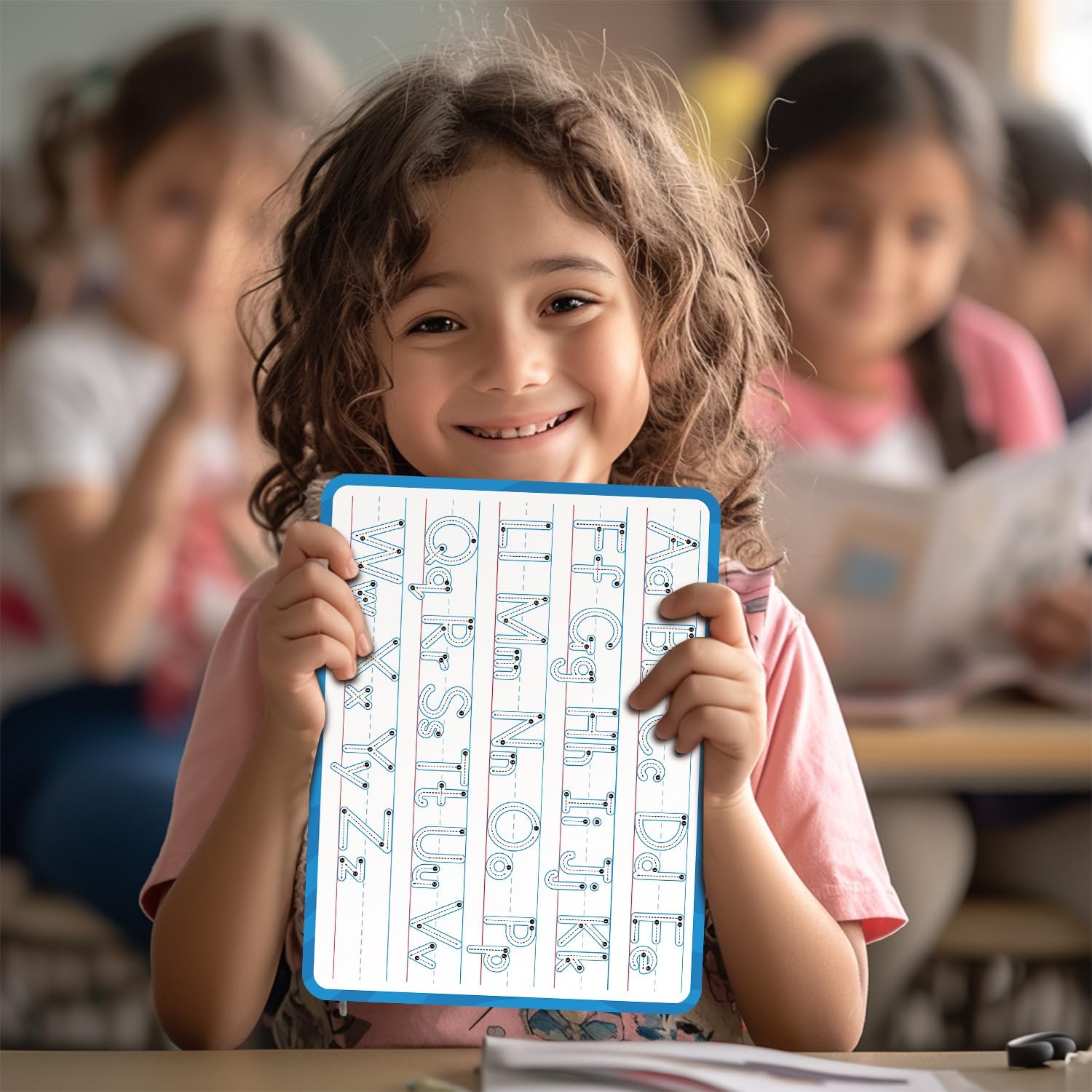Handwriting Practice Dry Erase Board – ABC Tracing for Kids Ages 3-5 | Reusable Whiteboard for Preschool, Kindergarten & Homeschool | Ideal for Early Writing & Pre-K Activities | 9" x 12"