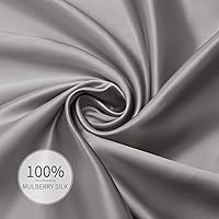 Vista 2 de Lejian Juego de fundas para almohada de seda Tamaño Queen con 2 unidades Fundas para almohada con ribete Funda de seda para almohada con cierre