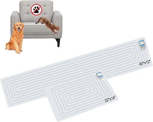 SEERWAY Scat - Alfombrilla de choque para mascotas, 2 piezas en diferentes tamaños, almohadillas de choque para perros y gatos para entrenamiento en
