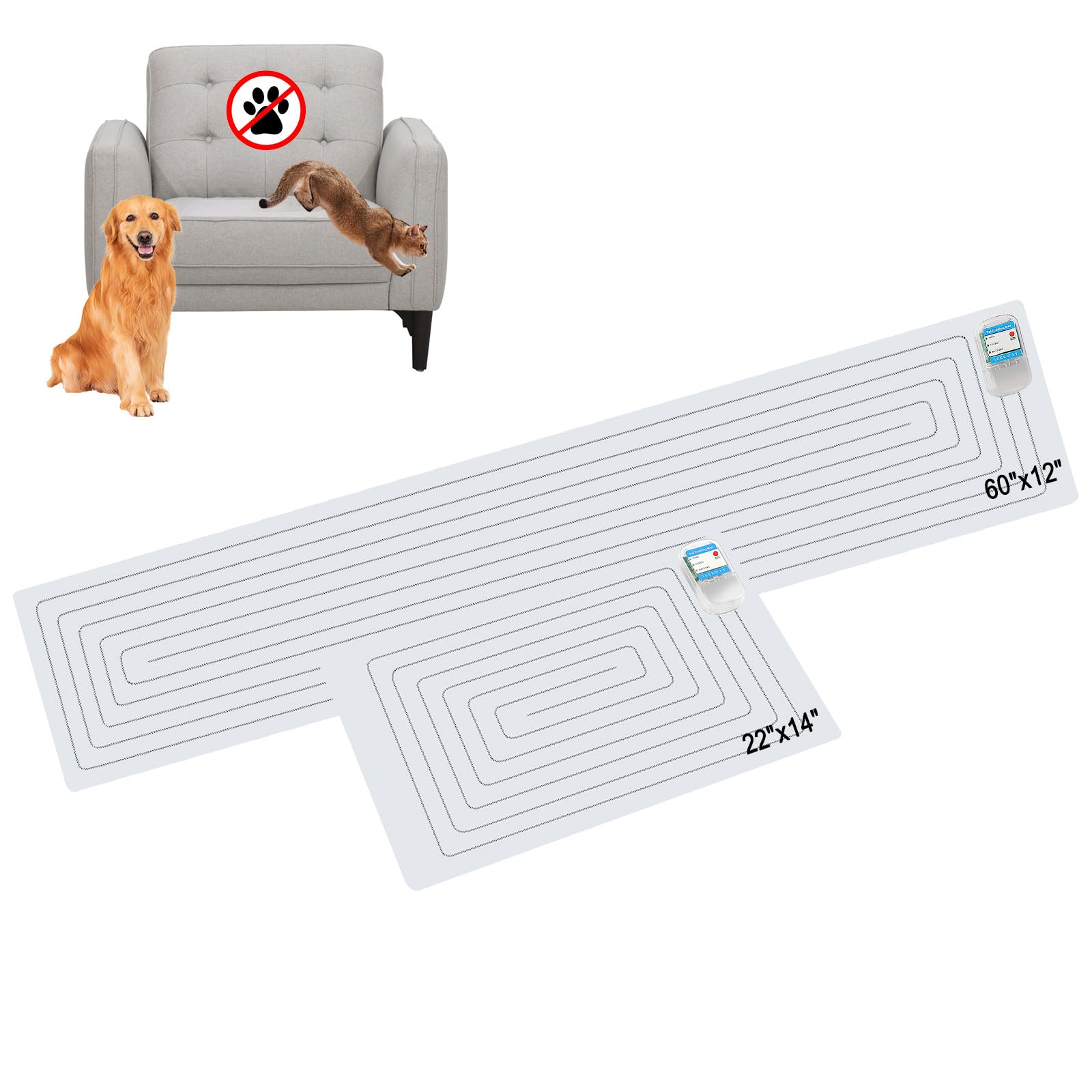 SEERWAY 2-Pieces Pet Training Mat