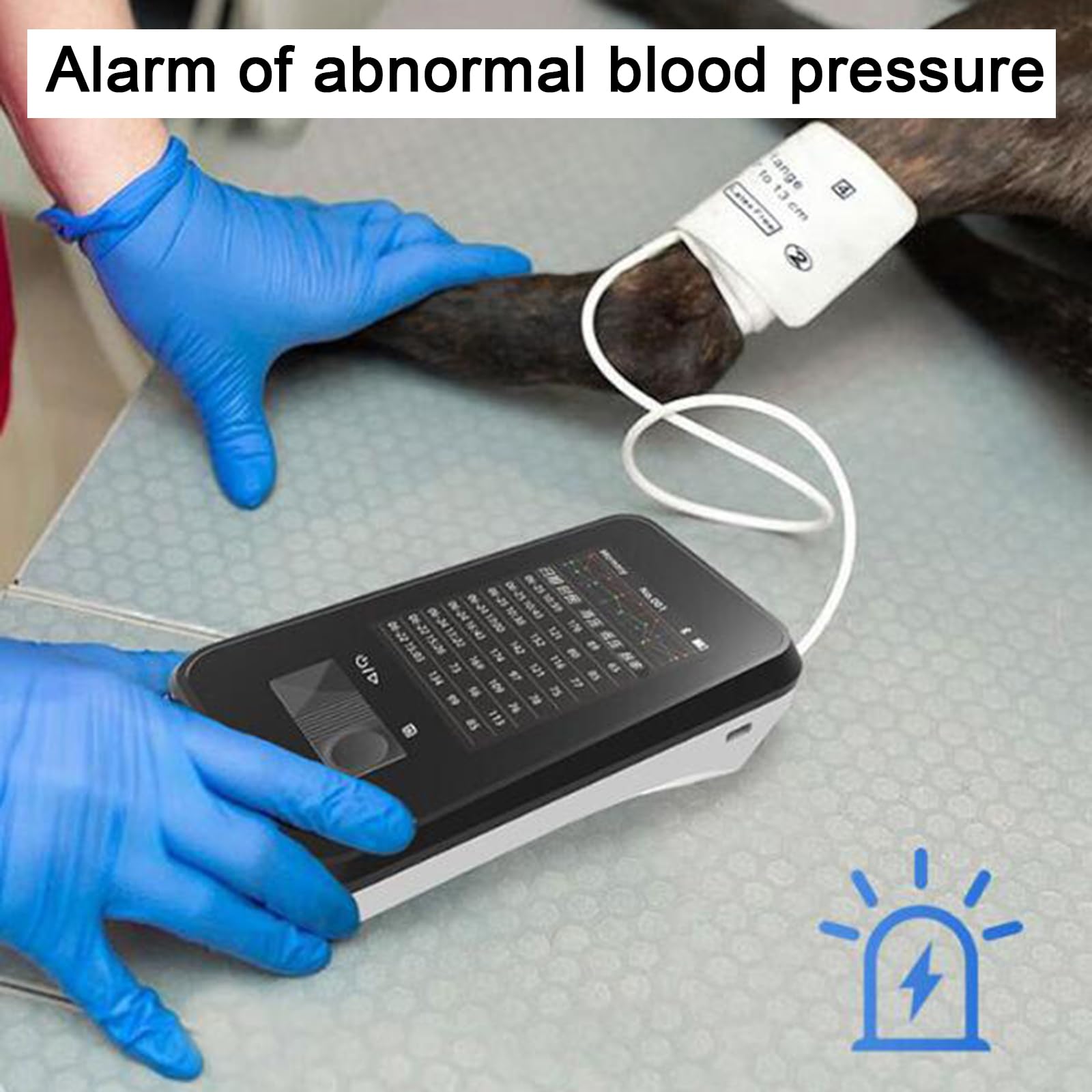 Monitor de presión Arterial Veterinaria Digital, Equipos Veterinarios, Cuidado de Mascotas/Gatos/Animales, 3 Manguitos de espigmomanoma electrónico, para Uso en el hogar, clínicas veterinarias
