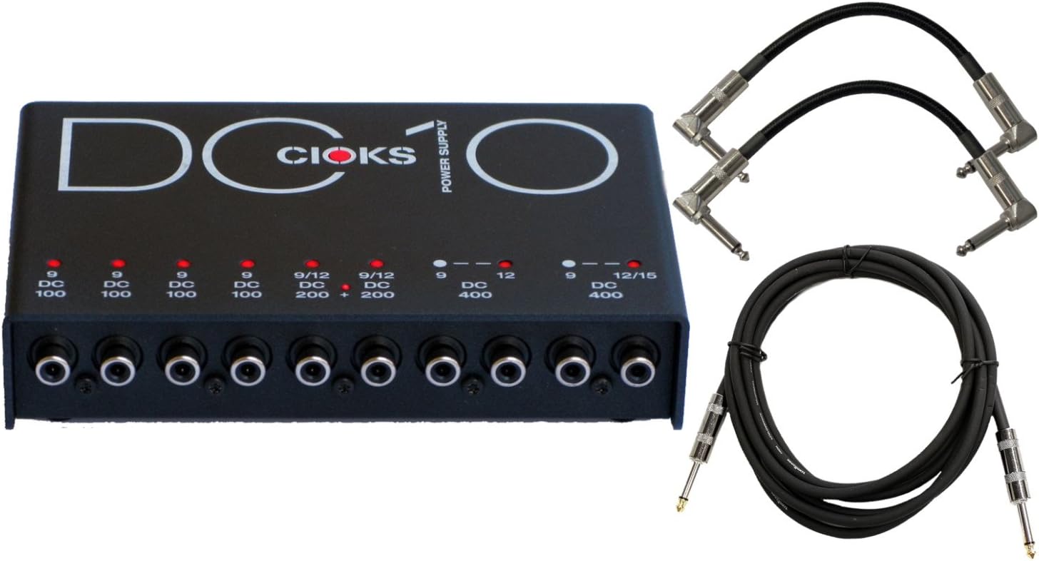CIOKS DC10 10-Outlet Power Supply w/ 3 Cables